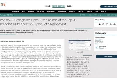 OpenBOM™ Brings Advanced SaaS Data Management And Purchasing Planning To Autodesk Fusion 360 Users