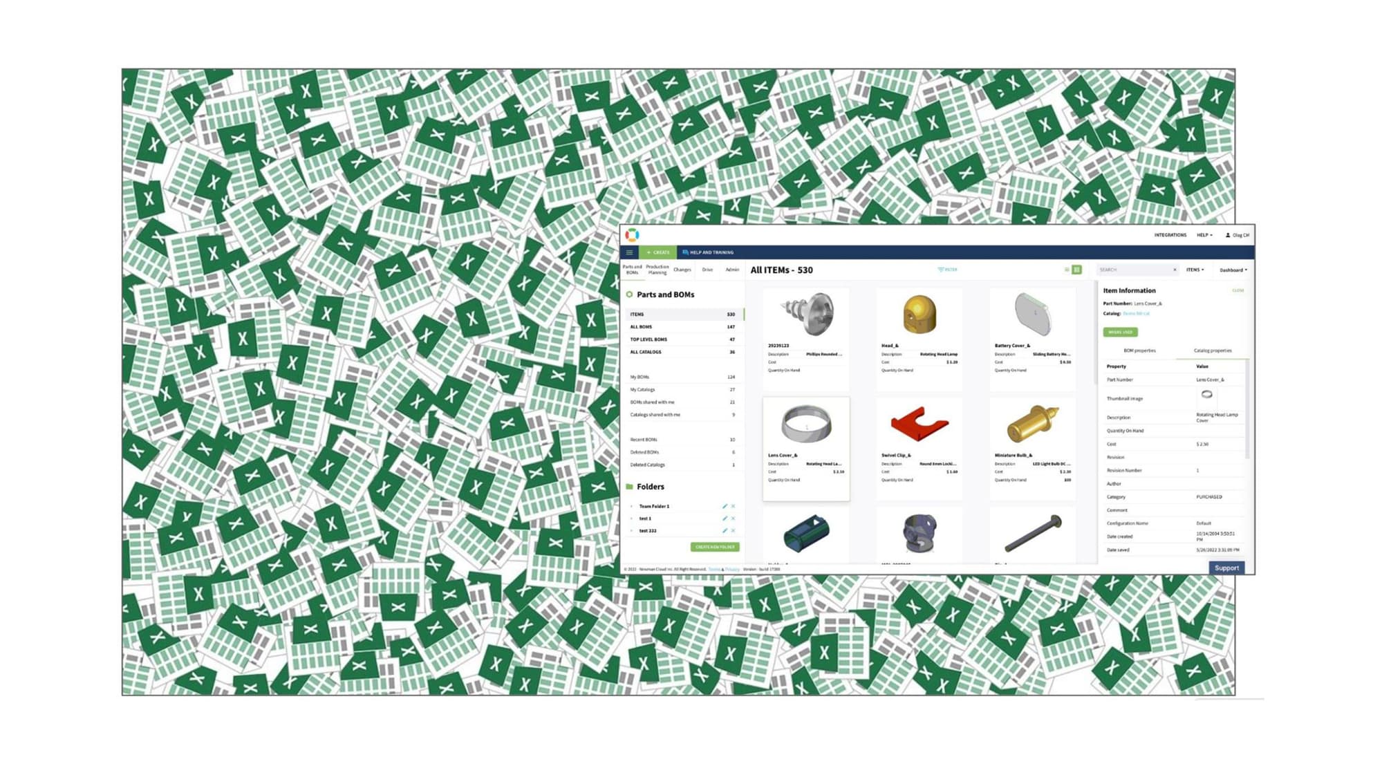 Unbundling BOM Excels Using OpenBOM SaaS PLM System