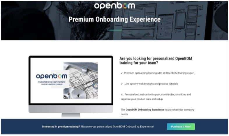 An Inside Look At OpenBOM’s Premium Onboarding & Training Service