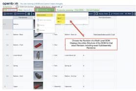 The First Live Demo of OpenBOM Multi-level Revision Support 