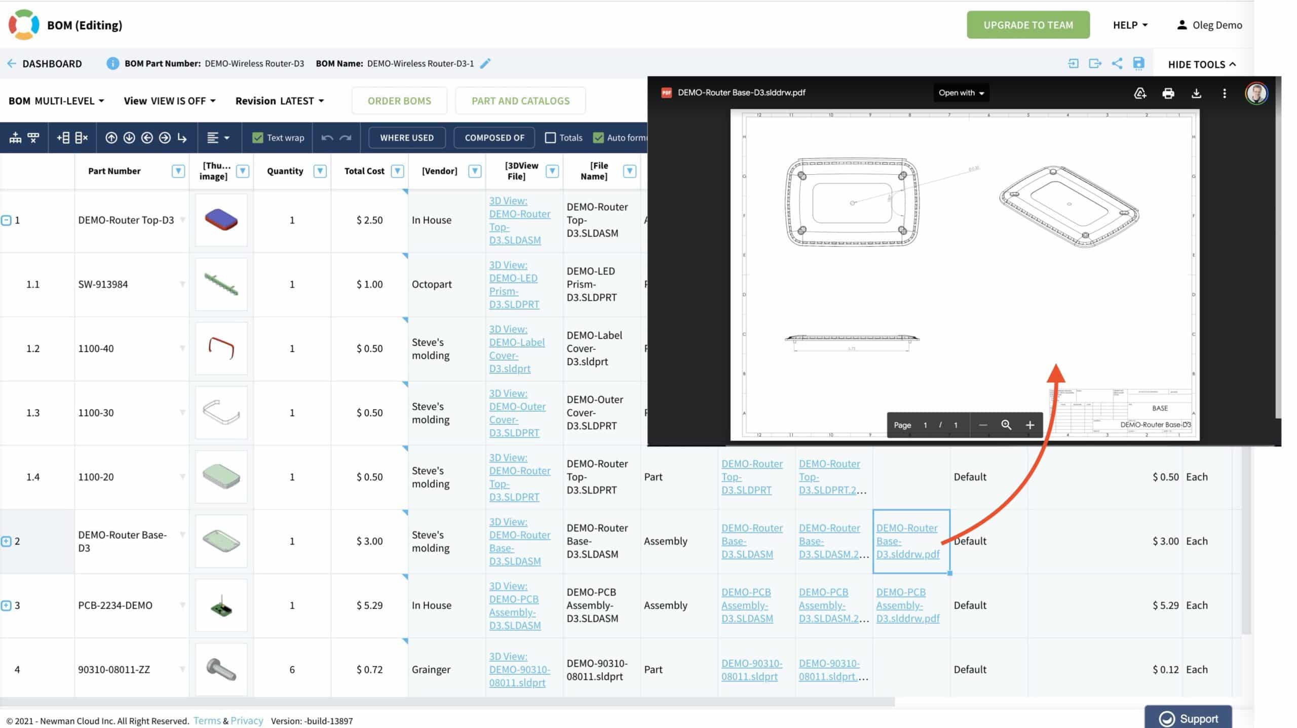 Can I attach A File To The Item in OpenBOM?