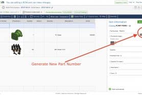 Quick preview: Generate Part Number from Catalog On The Fly
