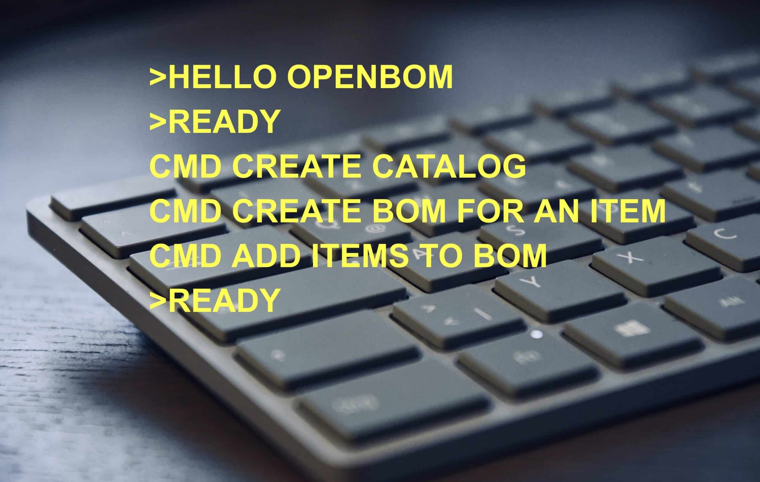 VIDEO: OpenBOM Data Model “Hello World” 