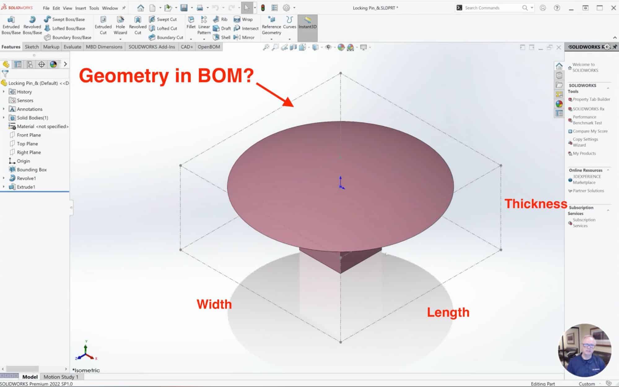 How To Extract Geometry To BOM using OpenBOM Add-in for Solidworks