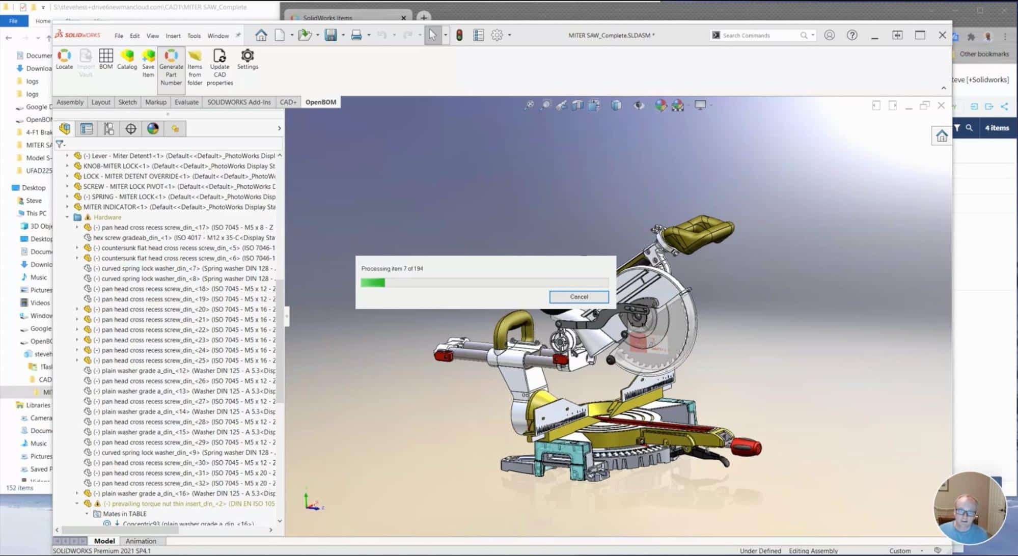 OpenBOM Data Management For Solidworks – End-to-End Demo