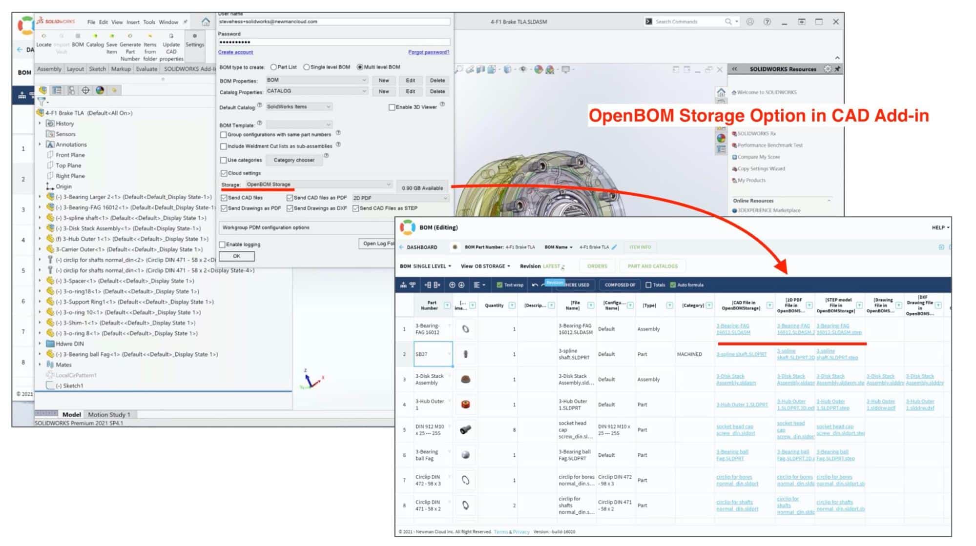 VIDEO PREVIEW: New OpenBOM Storage Option in CAD Add-ins