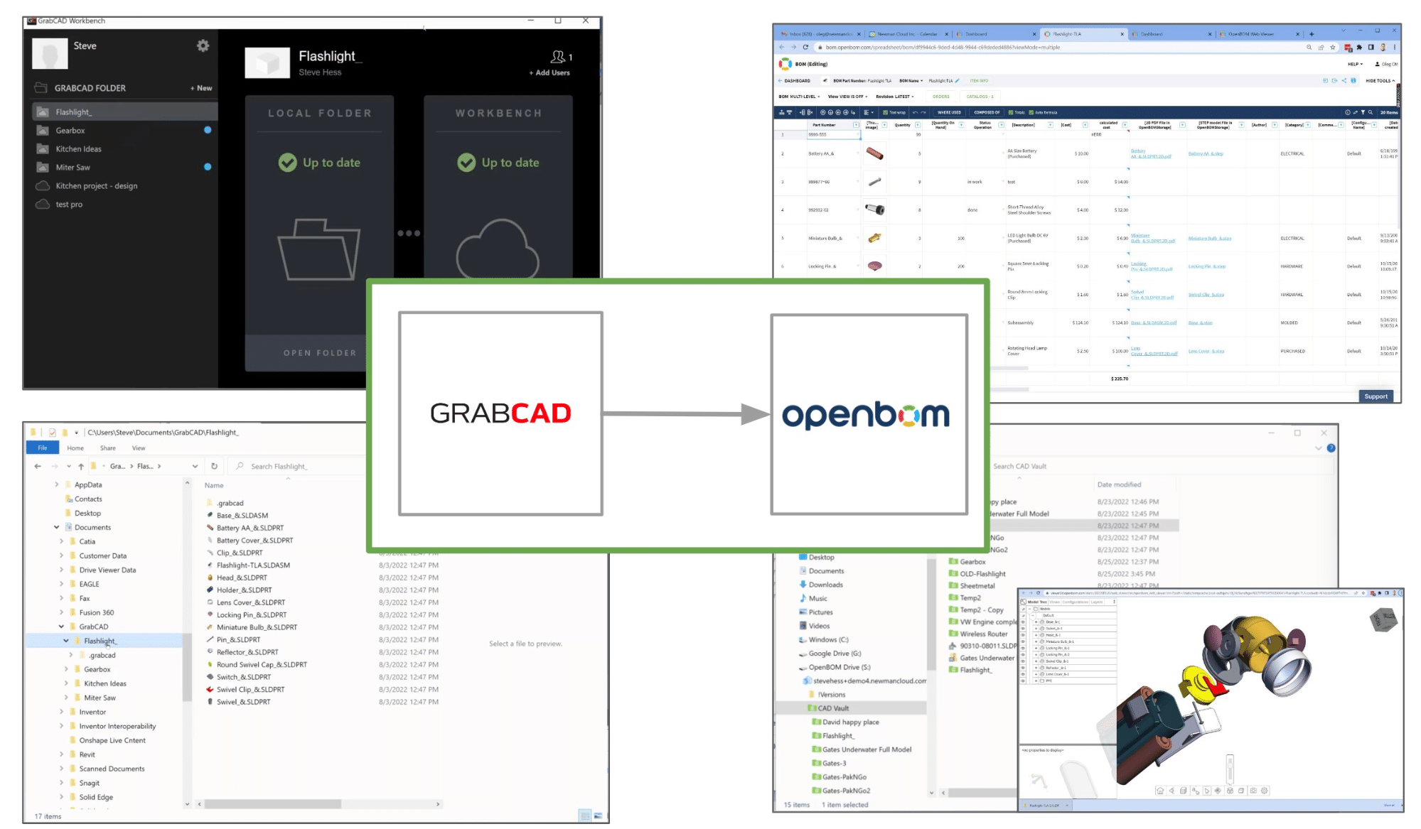 From GrabCAD Workbench to OpenBOM Product Development Platform