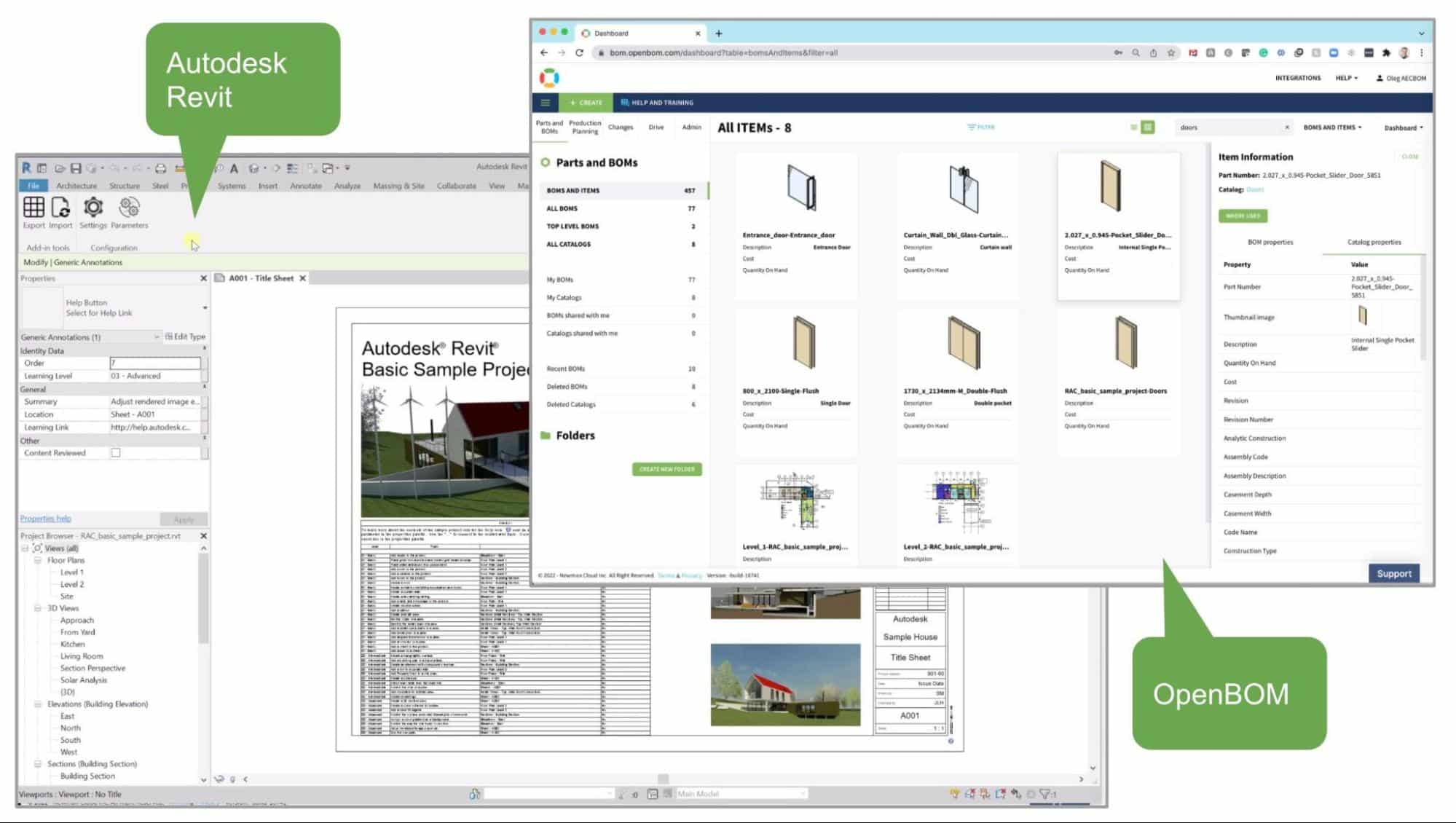 Digital BOM for Autodesk Revit