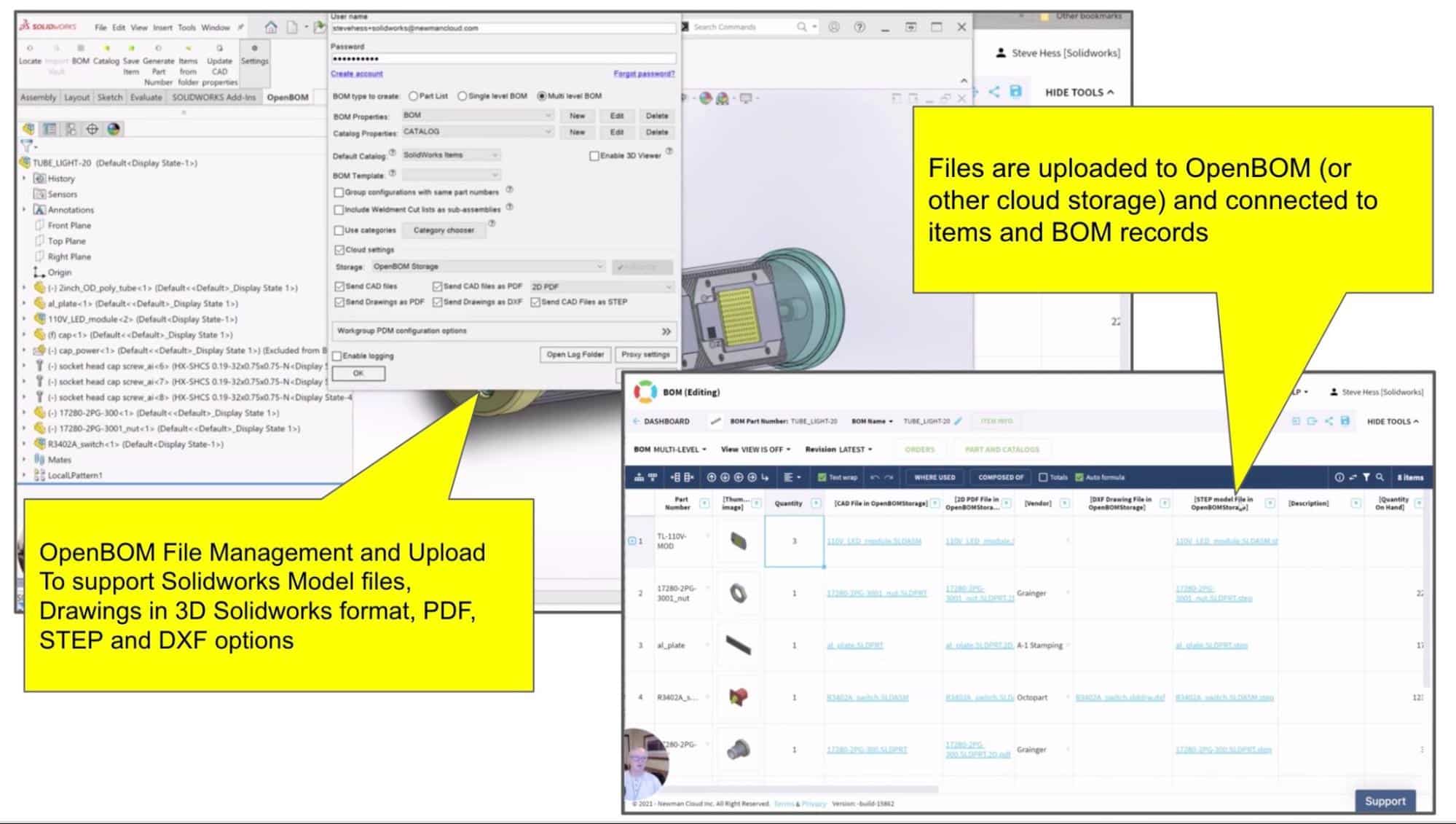 OpenBOM CAD Add-ins – Managing File Derivatives (PDF, STEP, DXF)