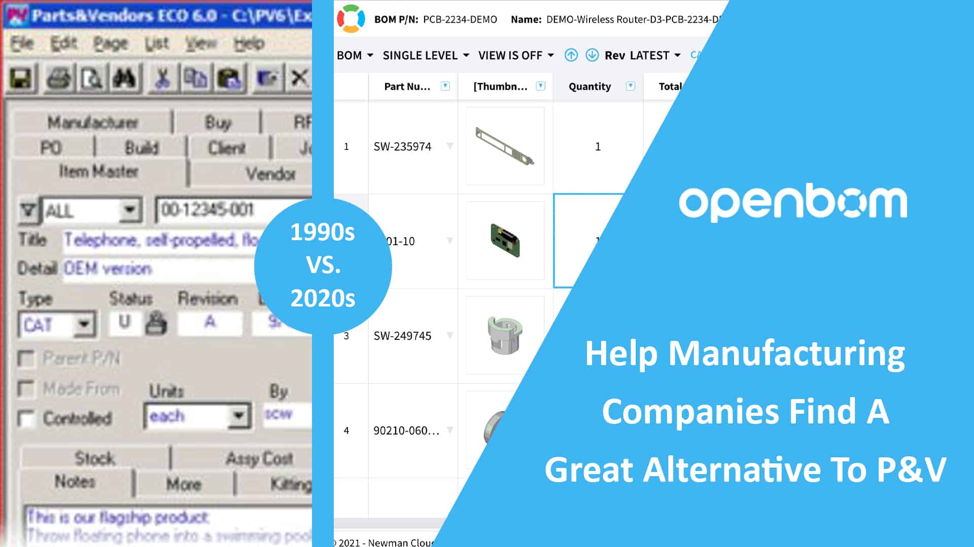 OpenBOM: Helping Engineering Teams Transition from Trilogy’s Parts & Vendors