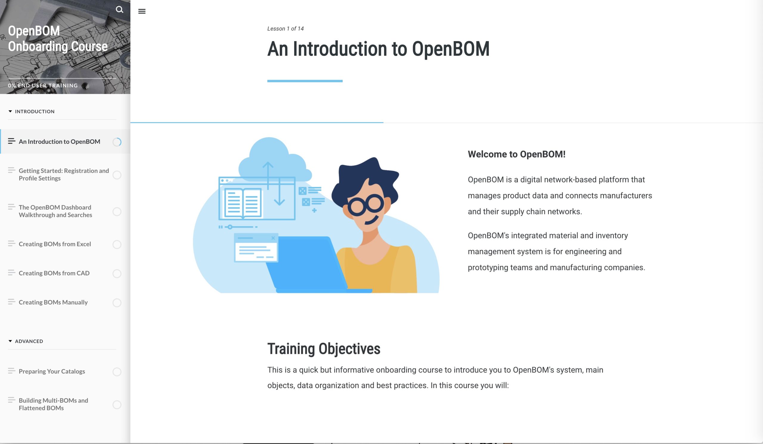 New Training: OpenBOM Introductory Course
