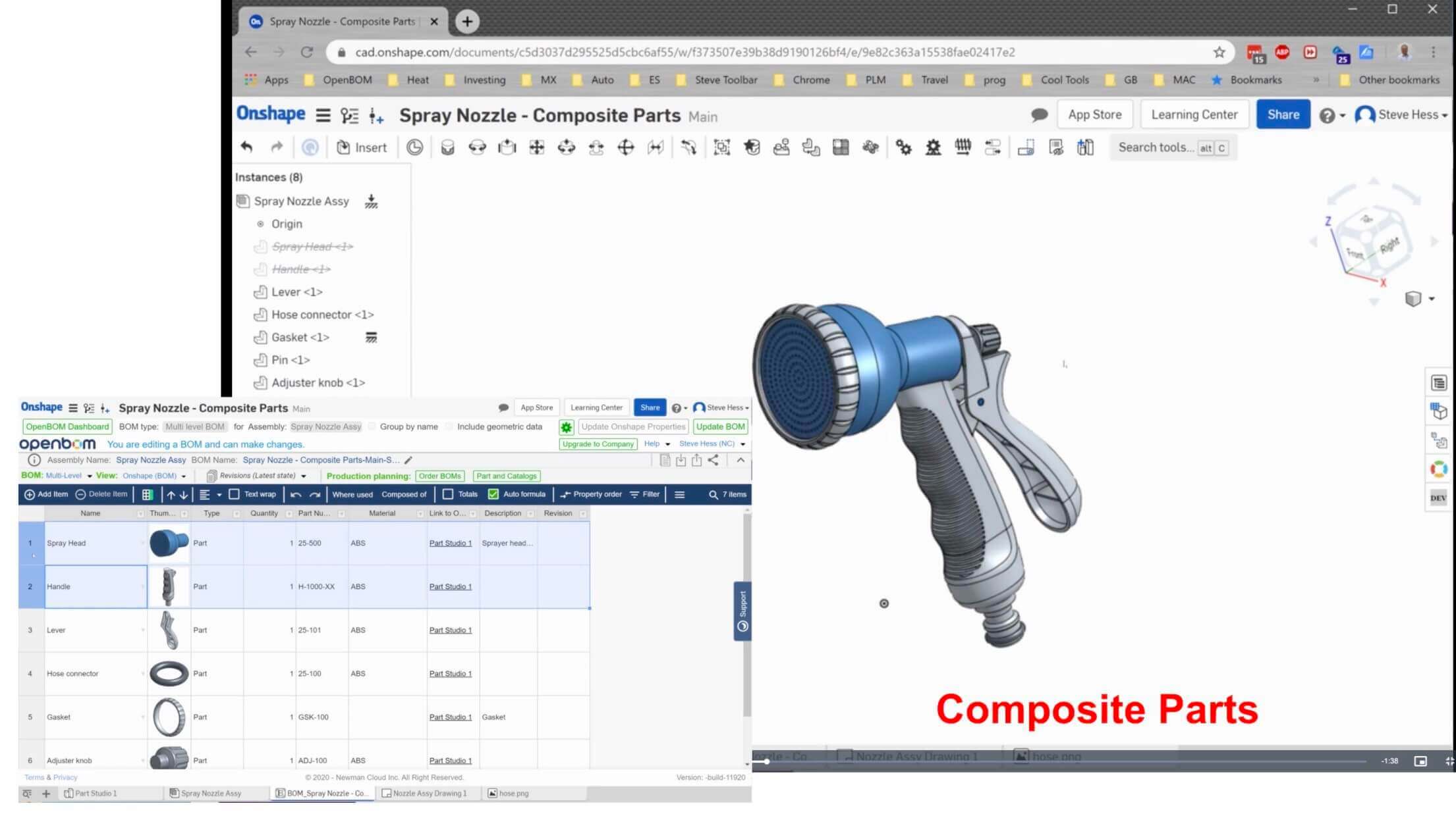 OpenBOM App for Onshape – Support for Composite Parts