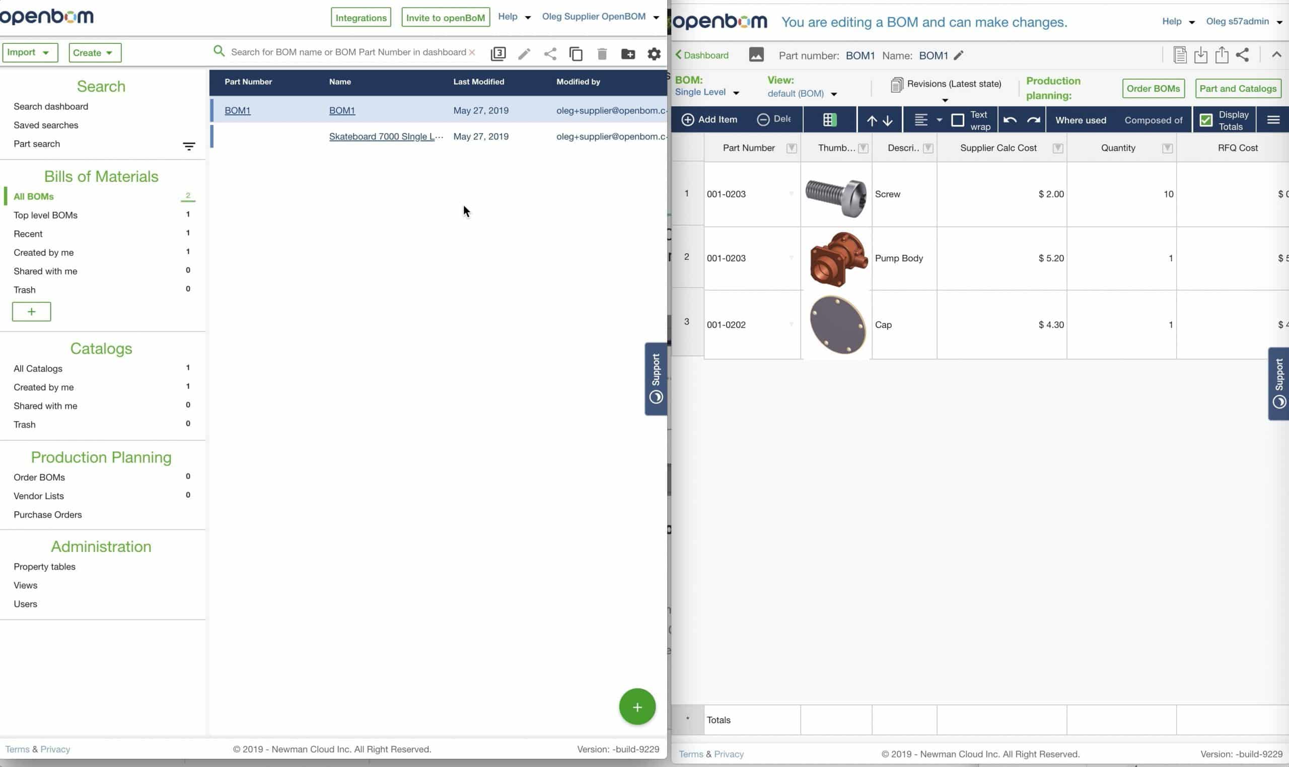 OpenBOM 101 – Automatic Team Sharing