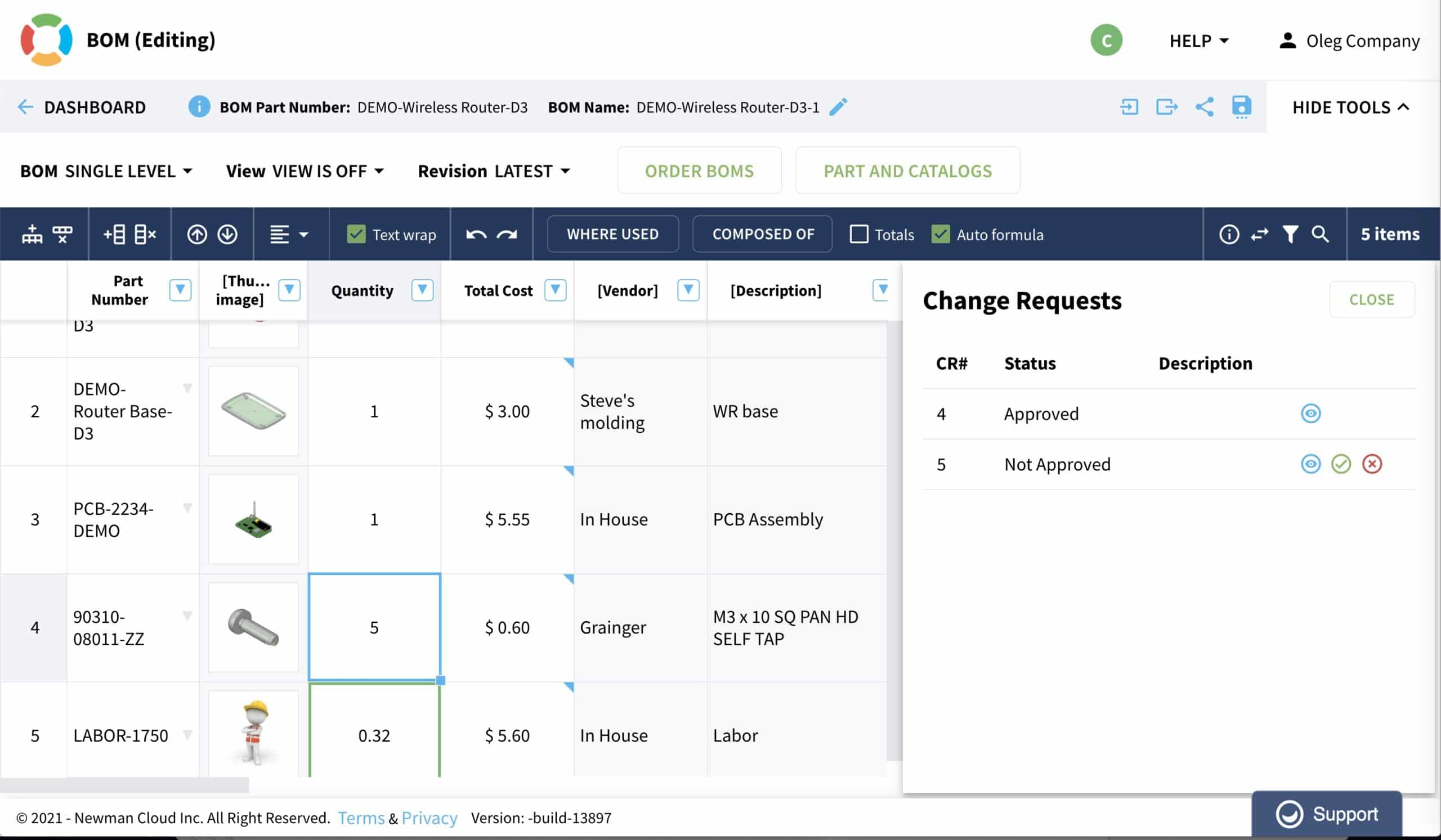 3 Levels of Change Management in OpenBOM