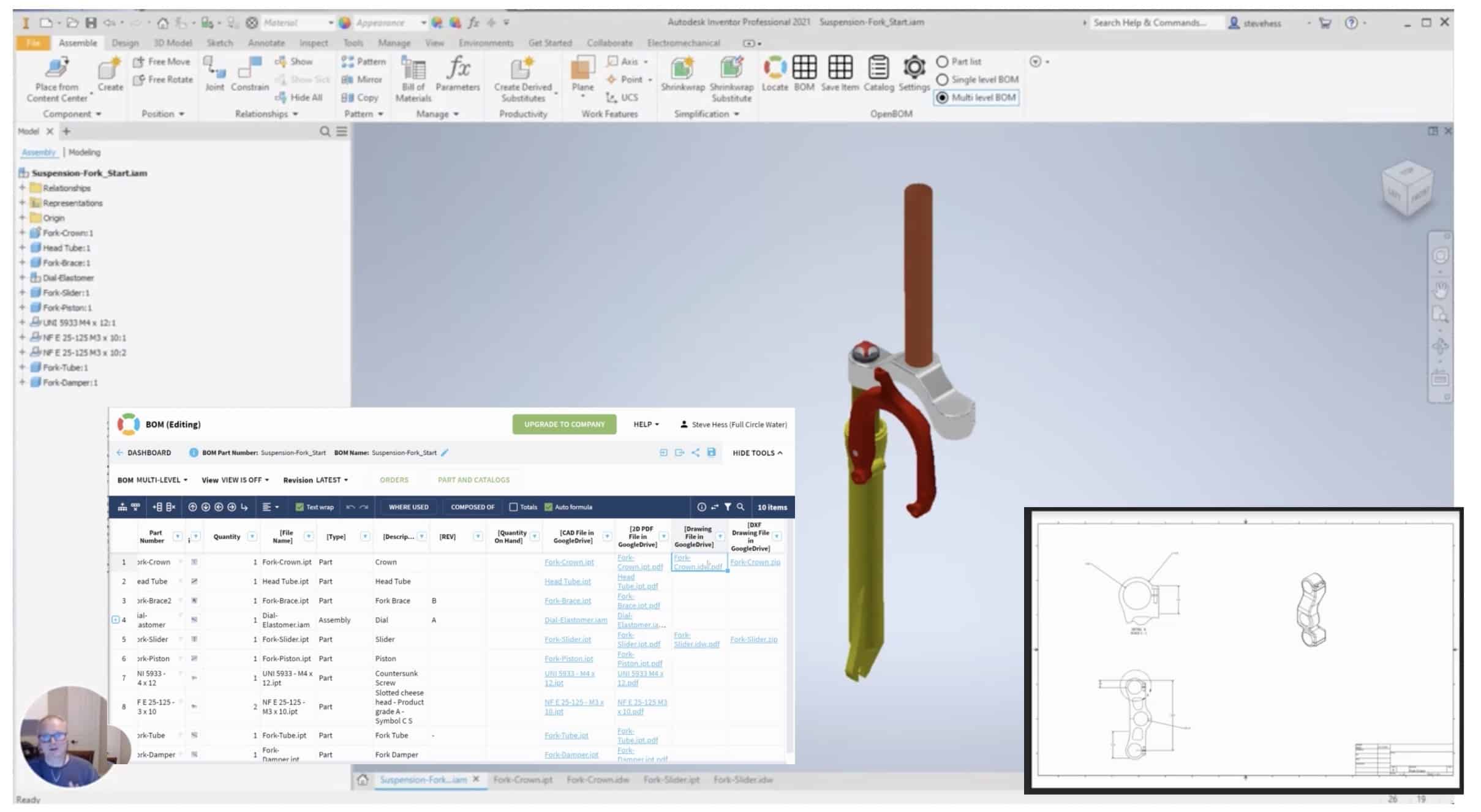 OpenBOM Add-in for Autodesk Inventor – Drawing PDF/DXF Support
