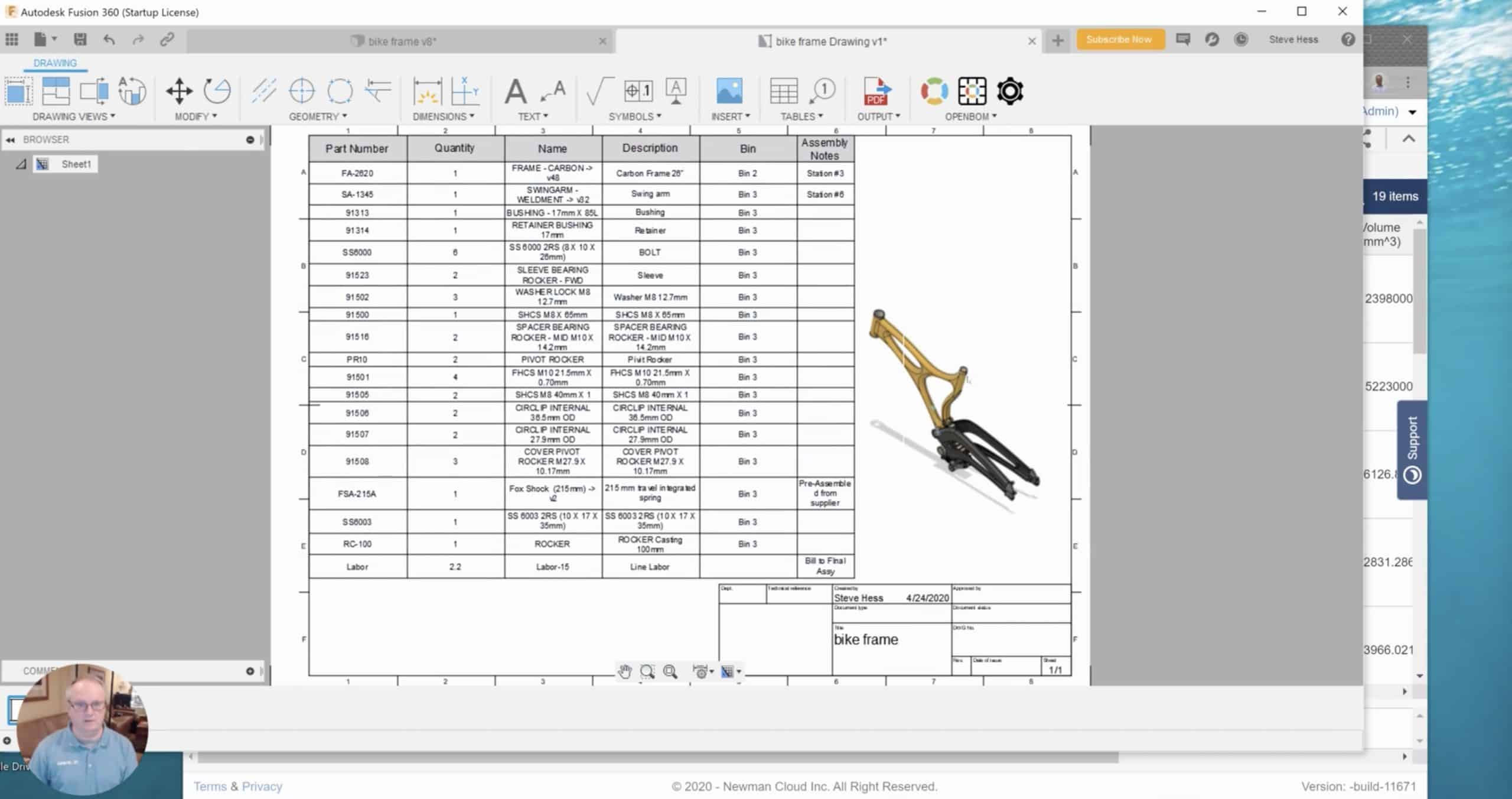 OpenBOM Native Drawings Support for Autodesk Fusion 360