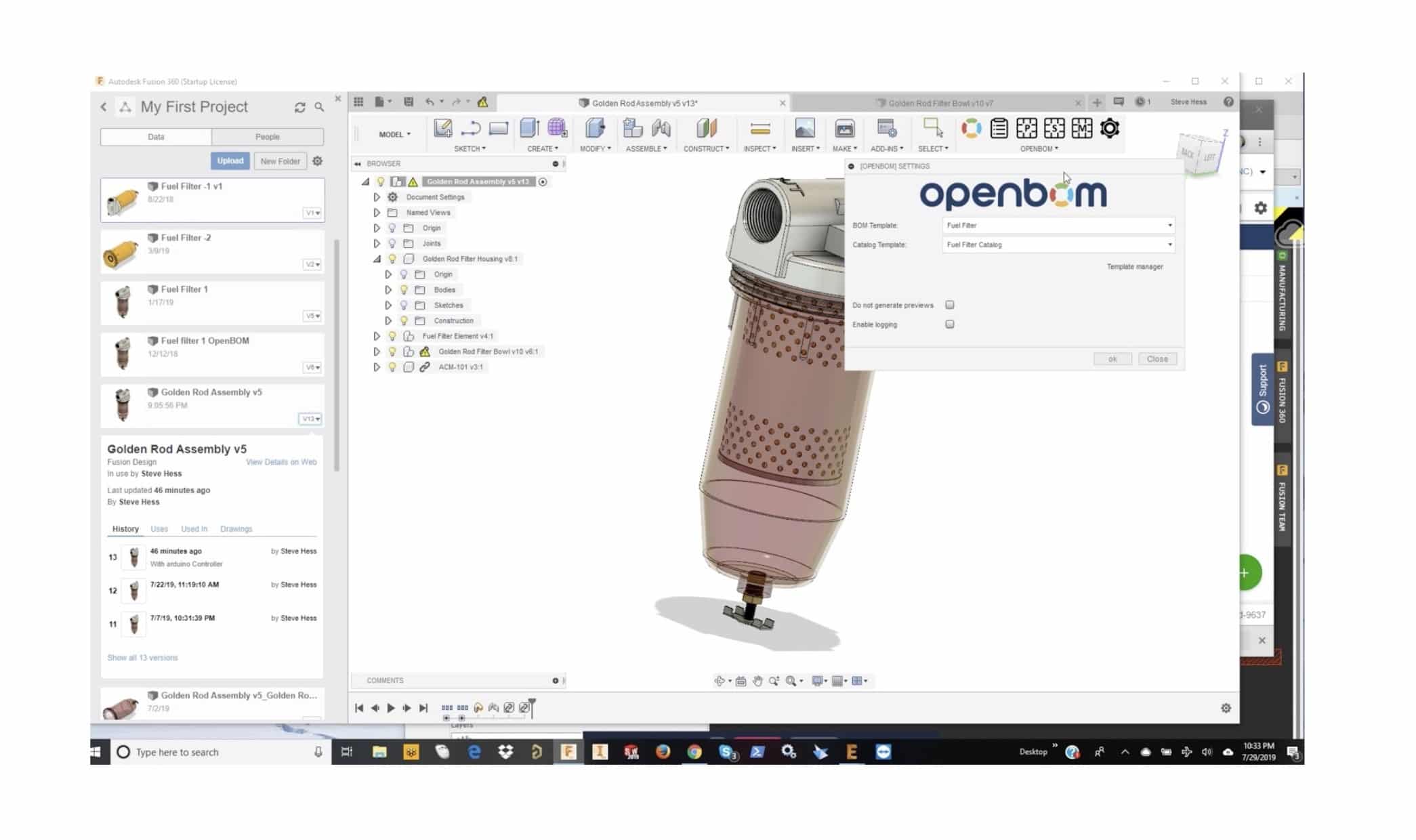 NEW: Autodesk Fusion360 plug-in and BOM for Eagle