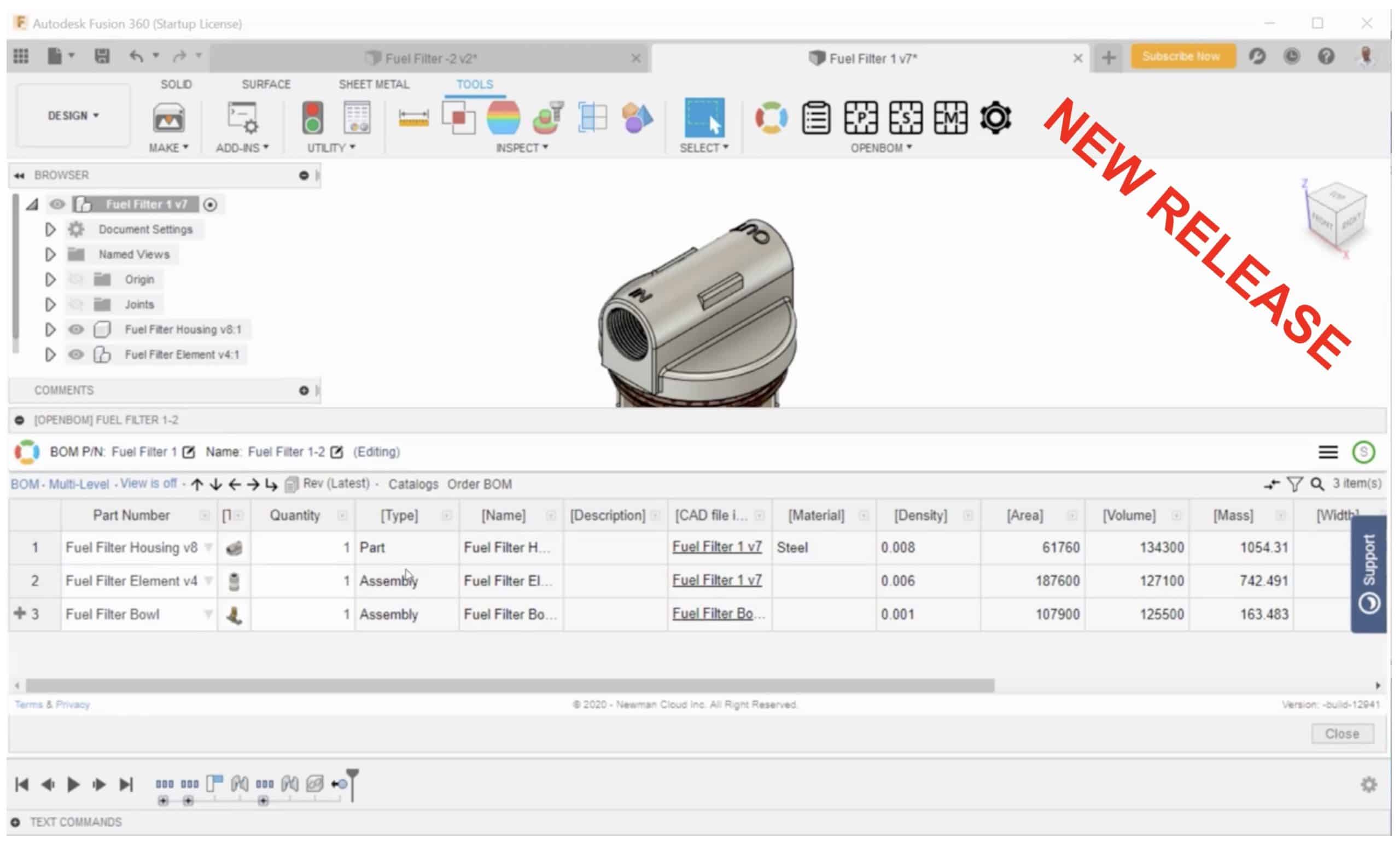 PREVIEW: New OpenBOM for Autodesk Fusion 360