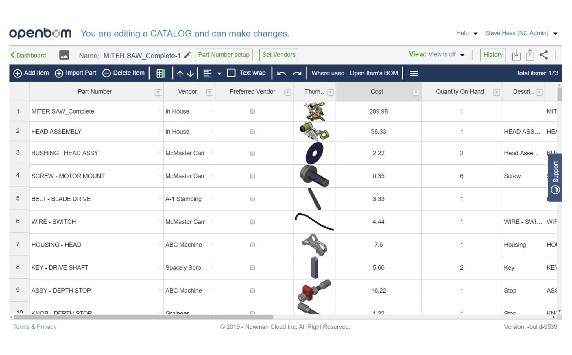 How many catalogs should I create in OpenBOM? 