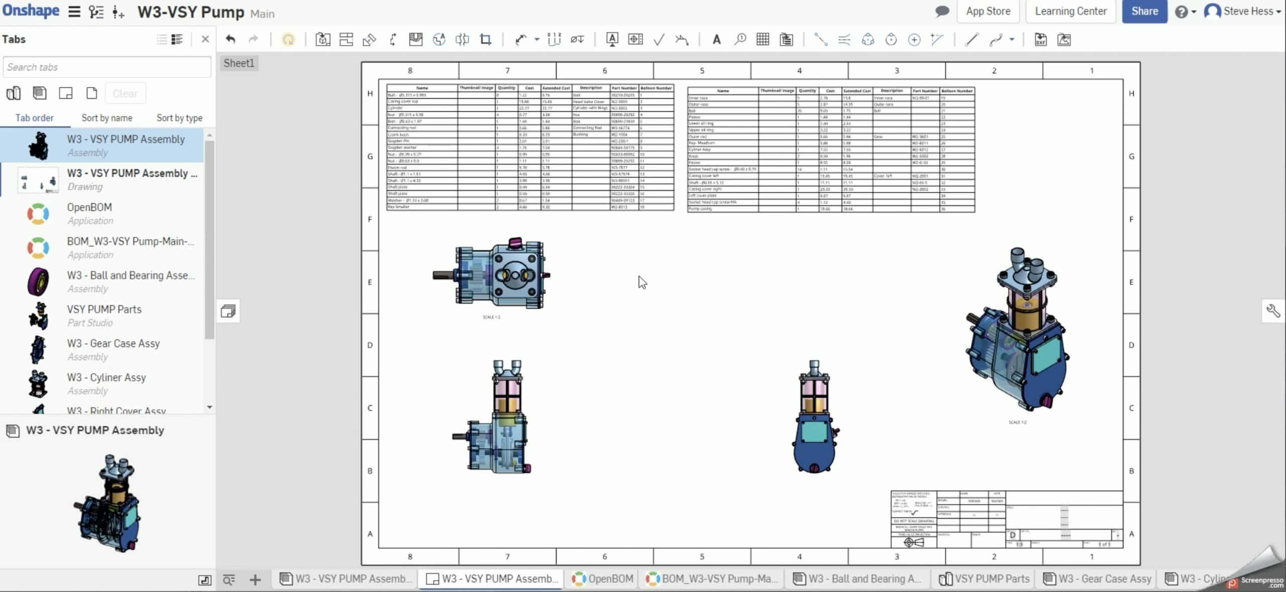 OpenBOM for Onshape – Split BOM