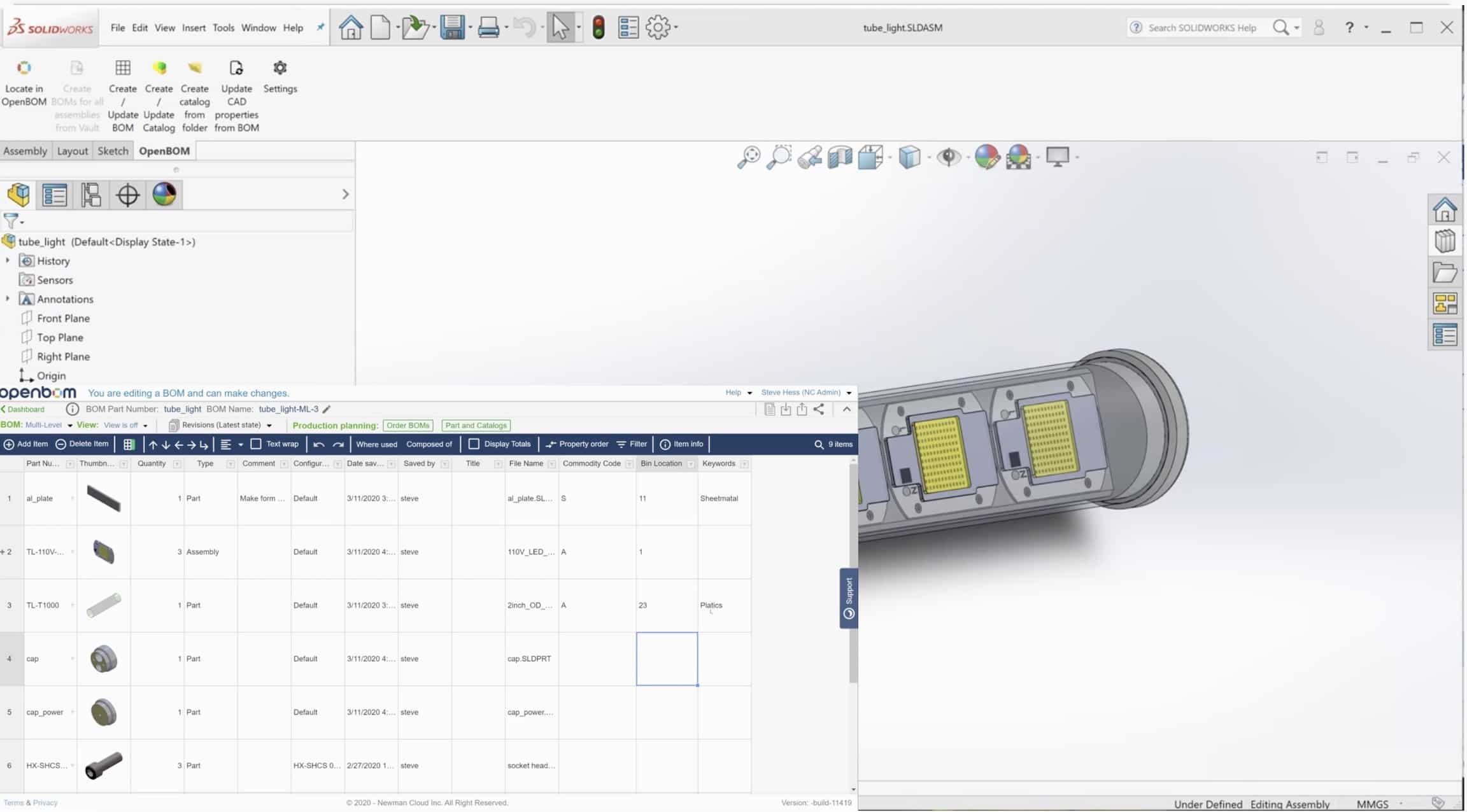 Solidworks-OpenBOM Bi-directional Data Exchange Tutorial 