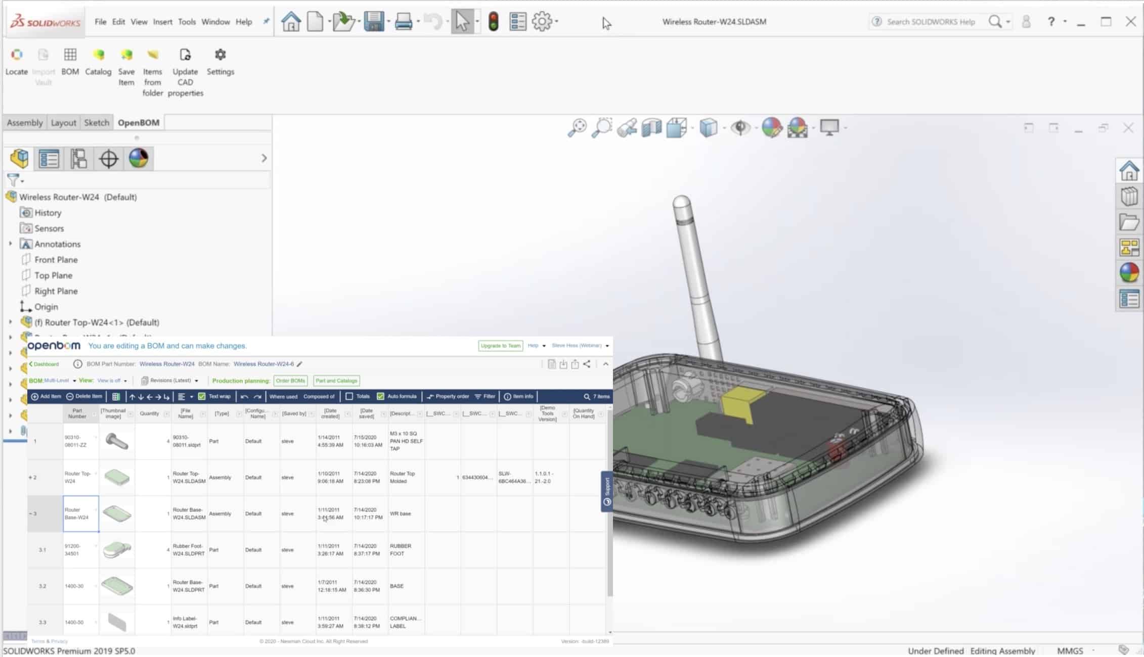 OpenBOM for Solidworks, Best Practices, Part 1