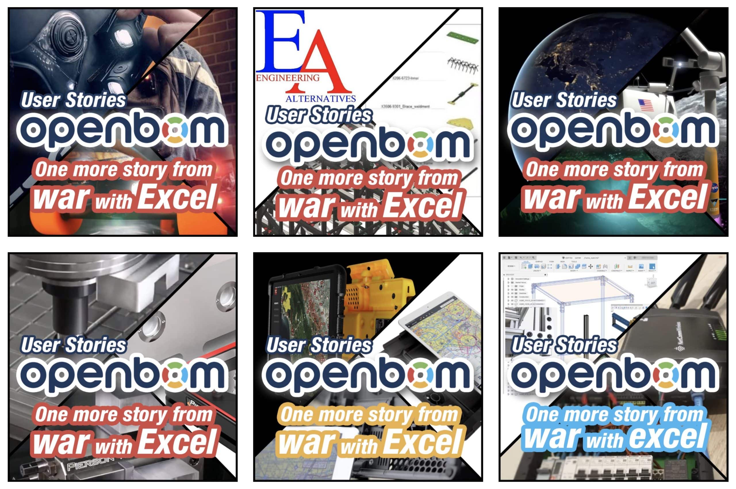 OpenBOM User Stories – War With Excel