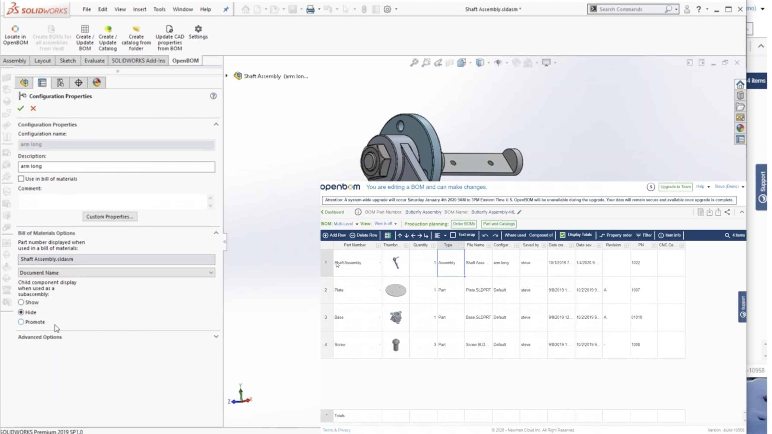 BOM for Solidworks – How to Manage Purchased Assemblies