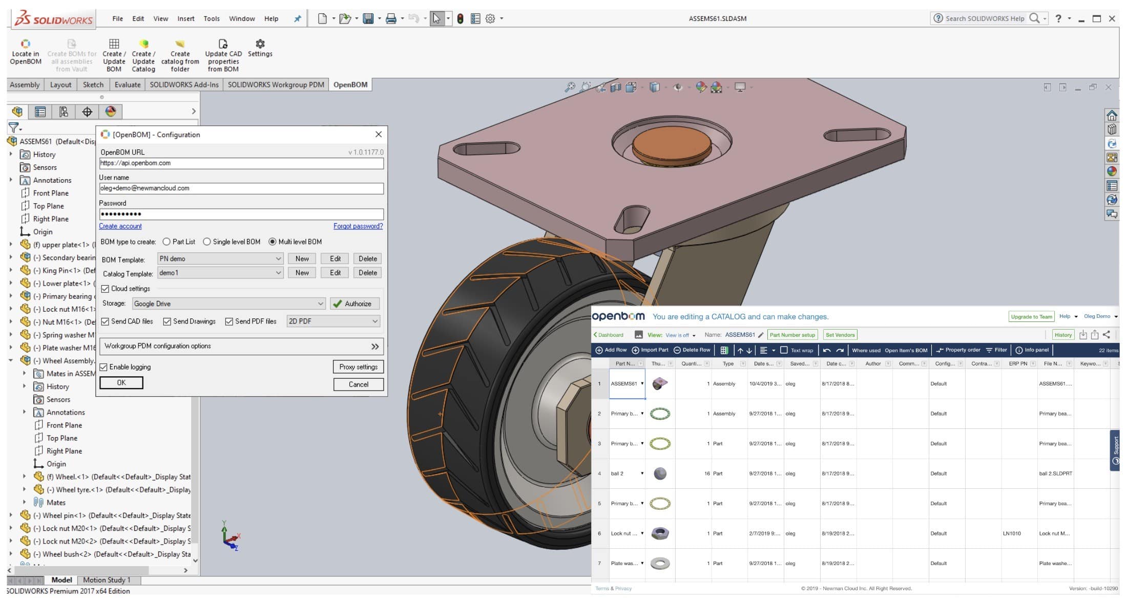 5 Steps On How To Configure OpenBOM for Solidworks Project 