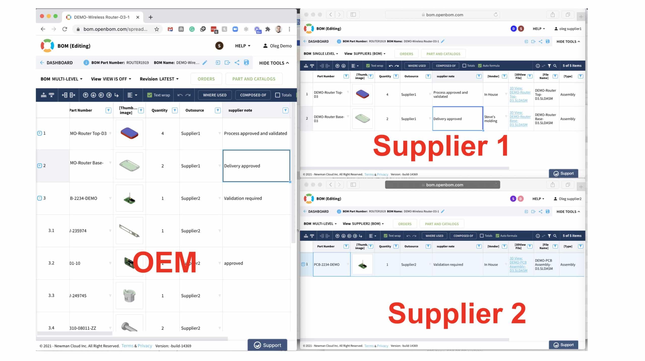 OpenBOM Shared Views For Instant Supplier and Contractor Collaboration