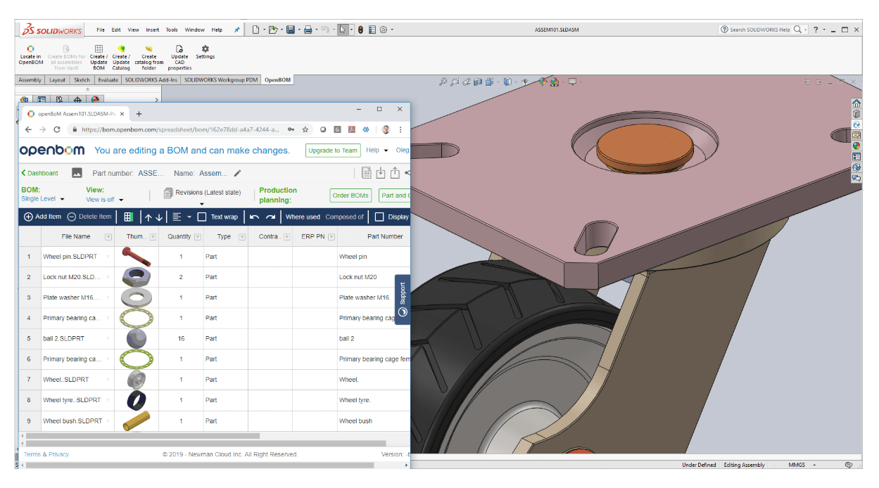 Tips and tricks for Solidworks Part Number configuration for OpenBOM Add-in