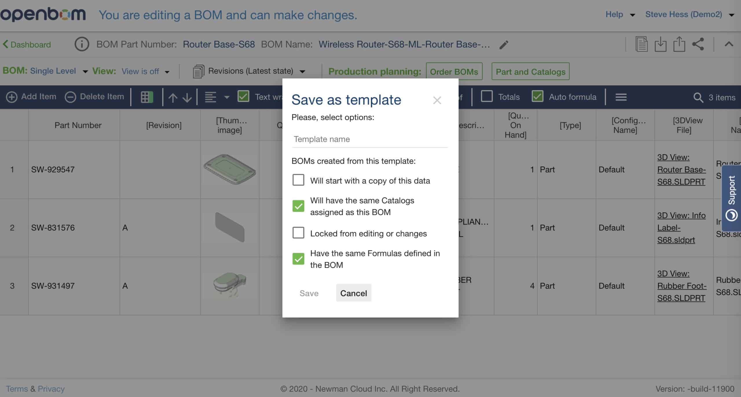 Templates and Formula Enhancements