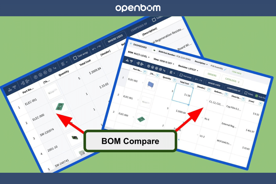 Get Ready for The BOM Compare Function