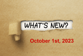 What’s New, October 1st, 2023