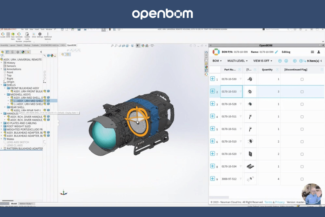 Video Sneak Peek: OpenBOM – SOLIDWORKS Structure Alignment