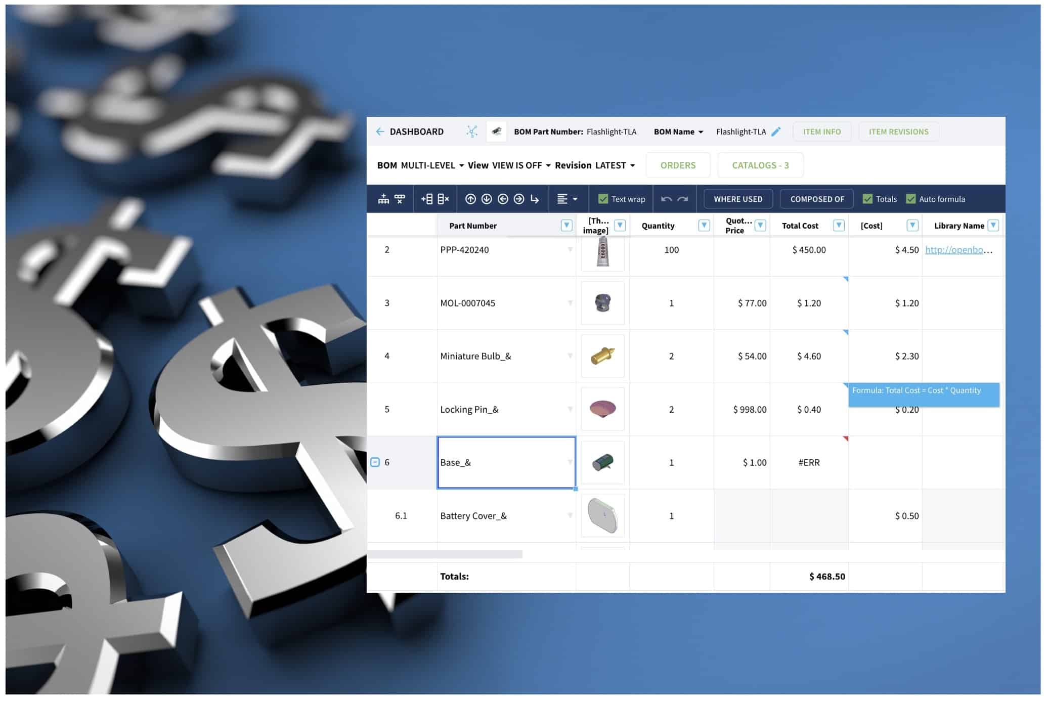 OpenBOM Live Demo: Cost Management