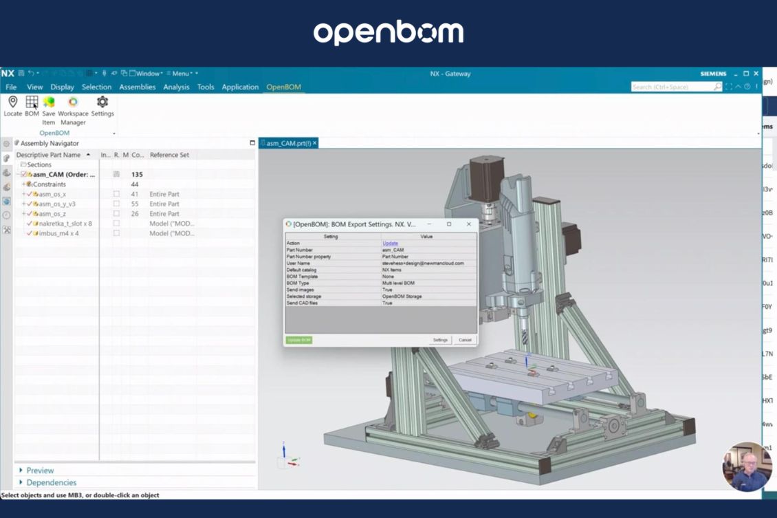 Introducing OpenBOM Integration for Siemens NX