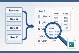 Tracking Cost Differences Between BOM Revisions with OpenBOM