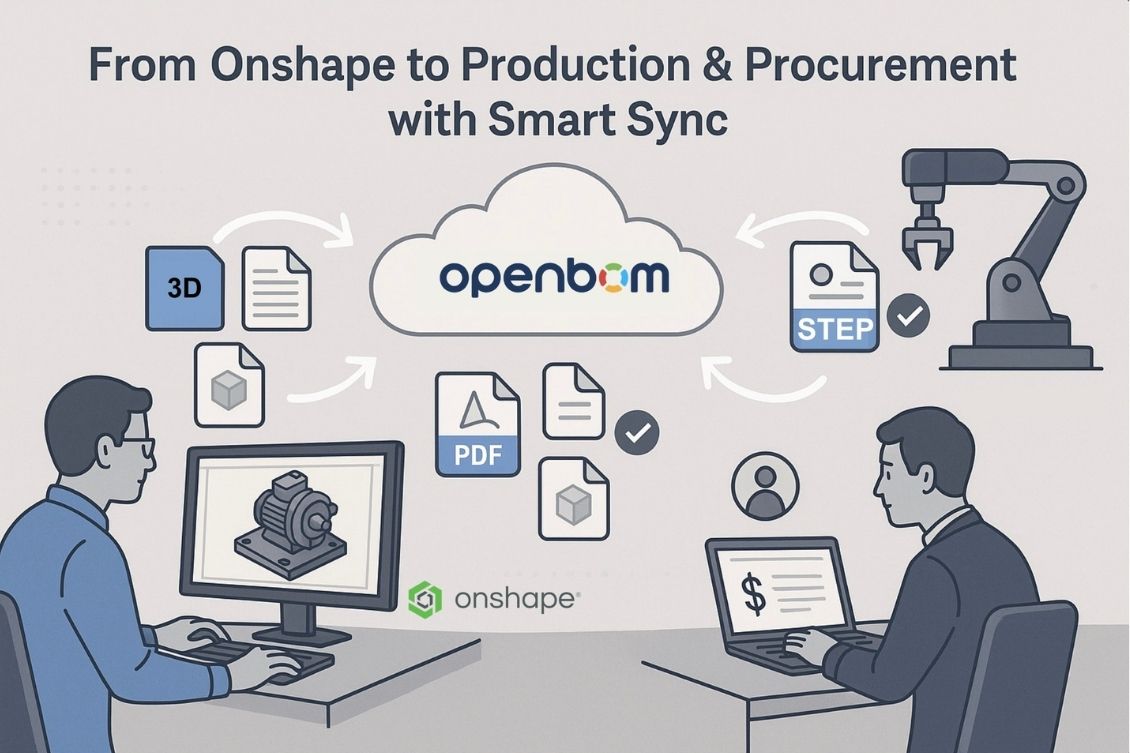 From Onshape to Production and Procurement: Smarter Derivative File Management with OpenBOM