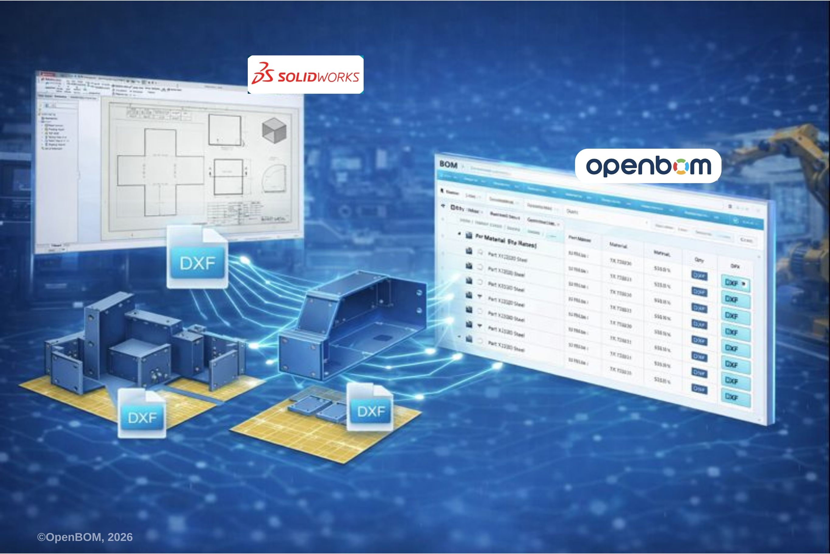 How to Manage SolidWorks Sheet Metal Design BOM with OpenBOM