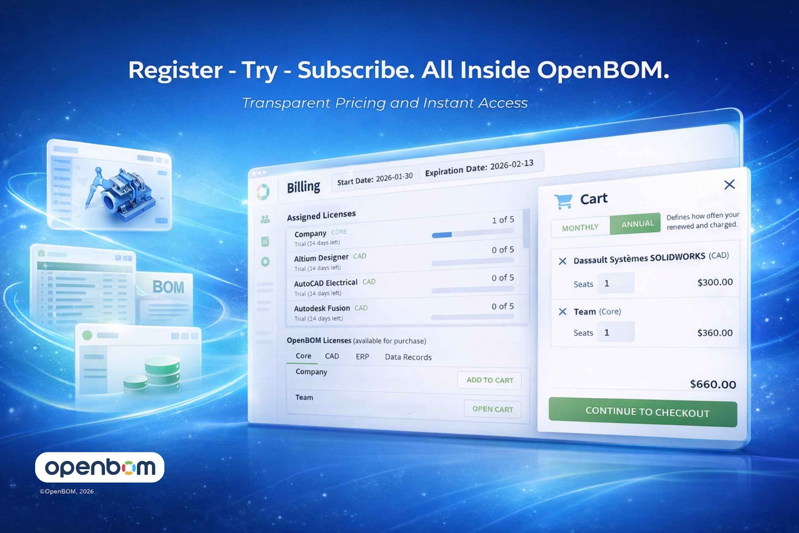 OpenBOM Is Getting Simpler: A New Subscription Experience for 2026