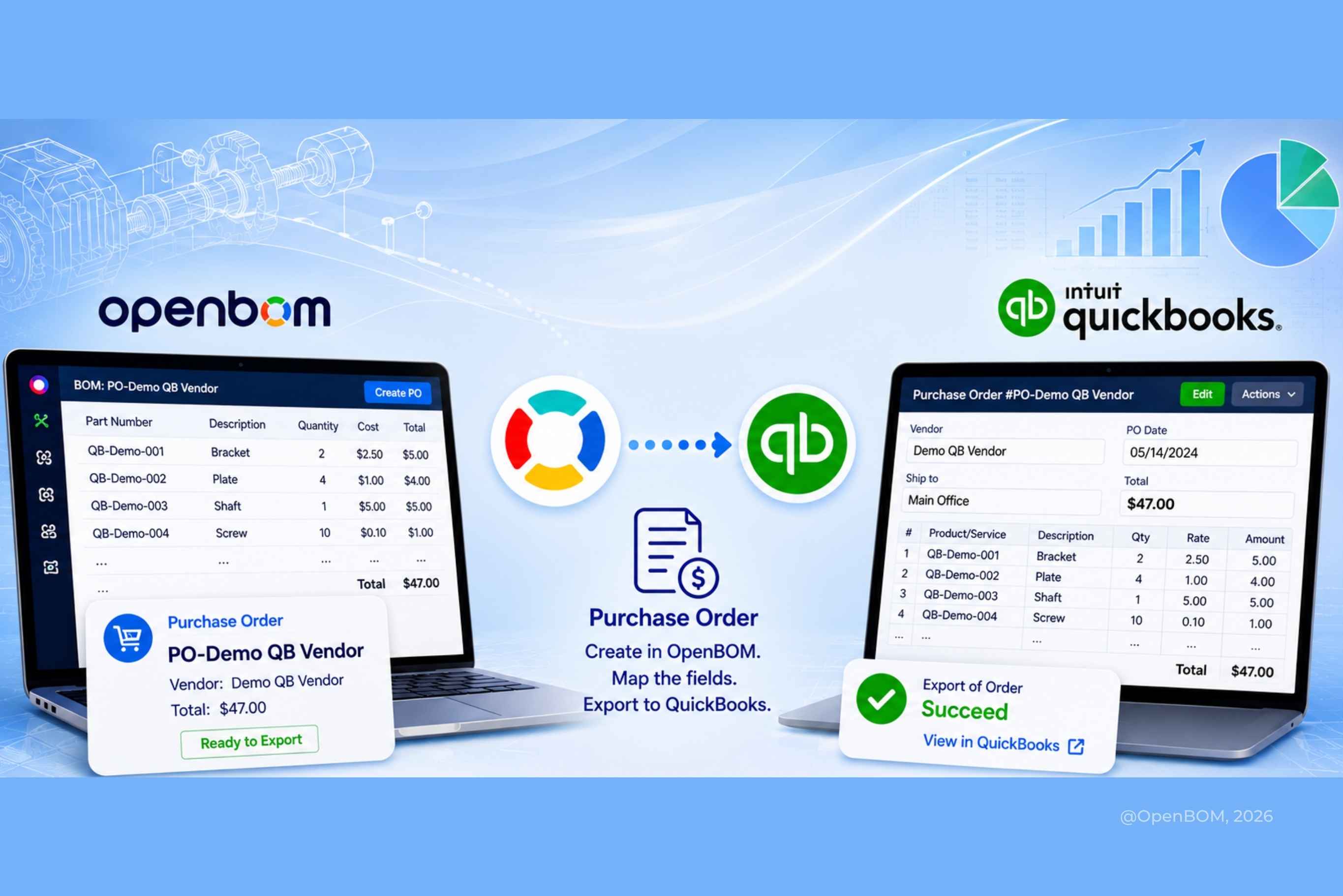 Connecting OpenBOM to QuickBooks: A Five-Step Setup Walkthrough