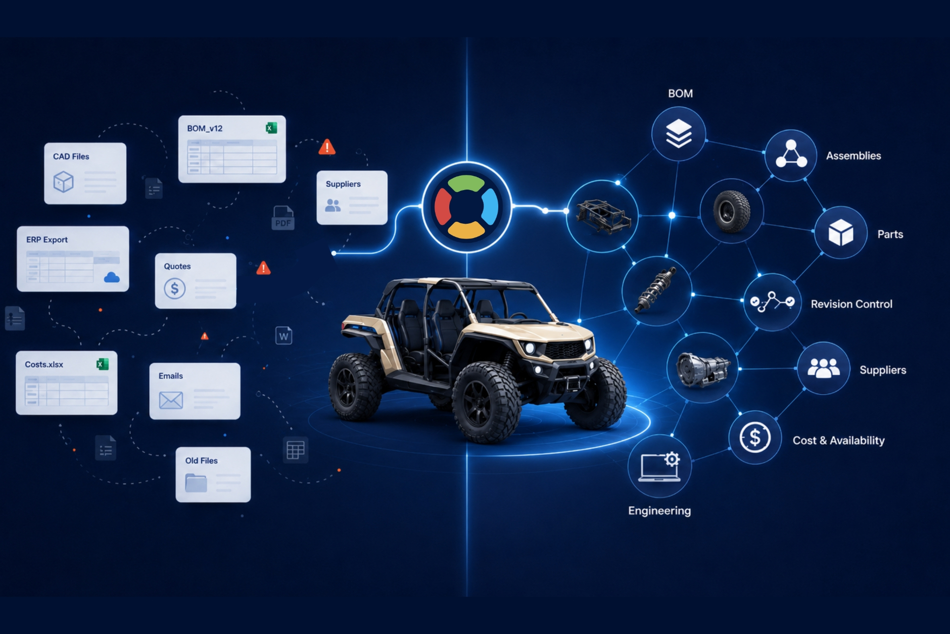 One collaborative workspace for product data — from design to production