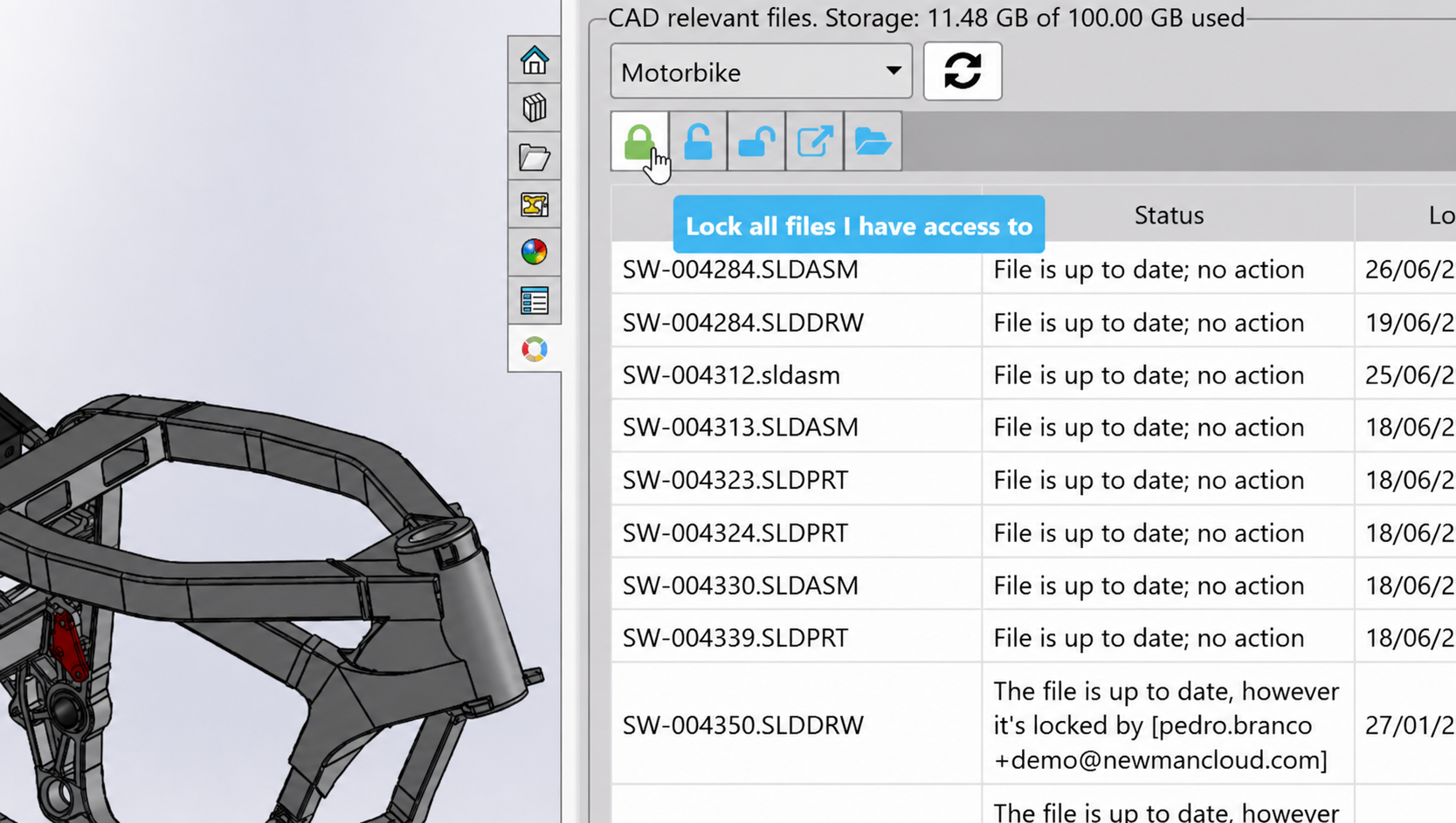 CAD files, versions, and releases in the cloud