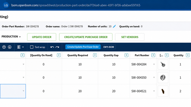 Connect Engineering, Purchasing, and Inventory